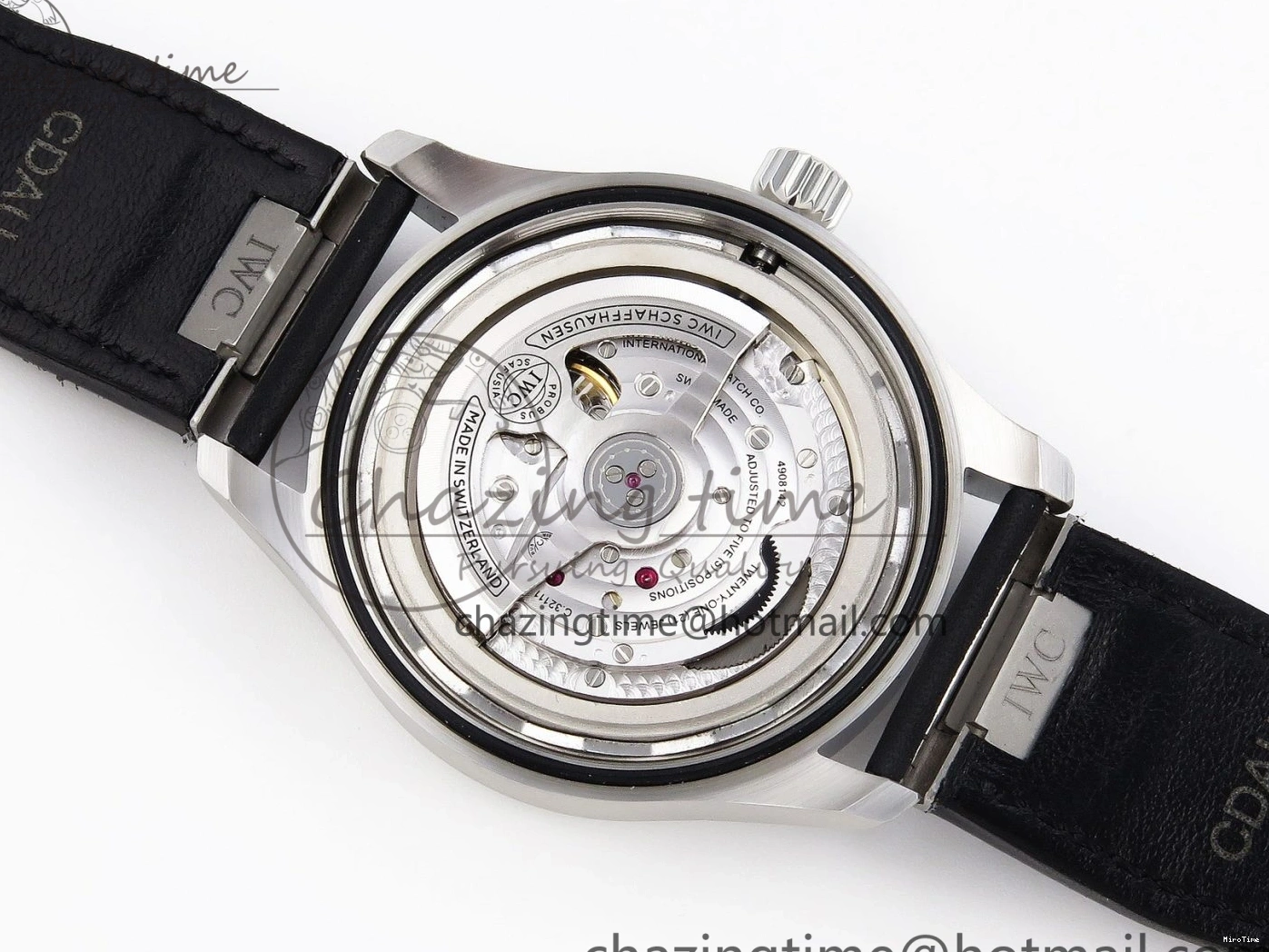 MIROTIME 0210 Pilot Mark XX IW328201 ZF 1:1 Best Edition Black Dial on Black Leather Strap A Affordable 7028